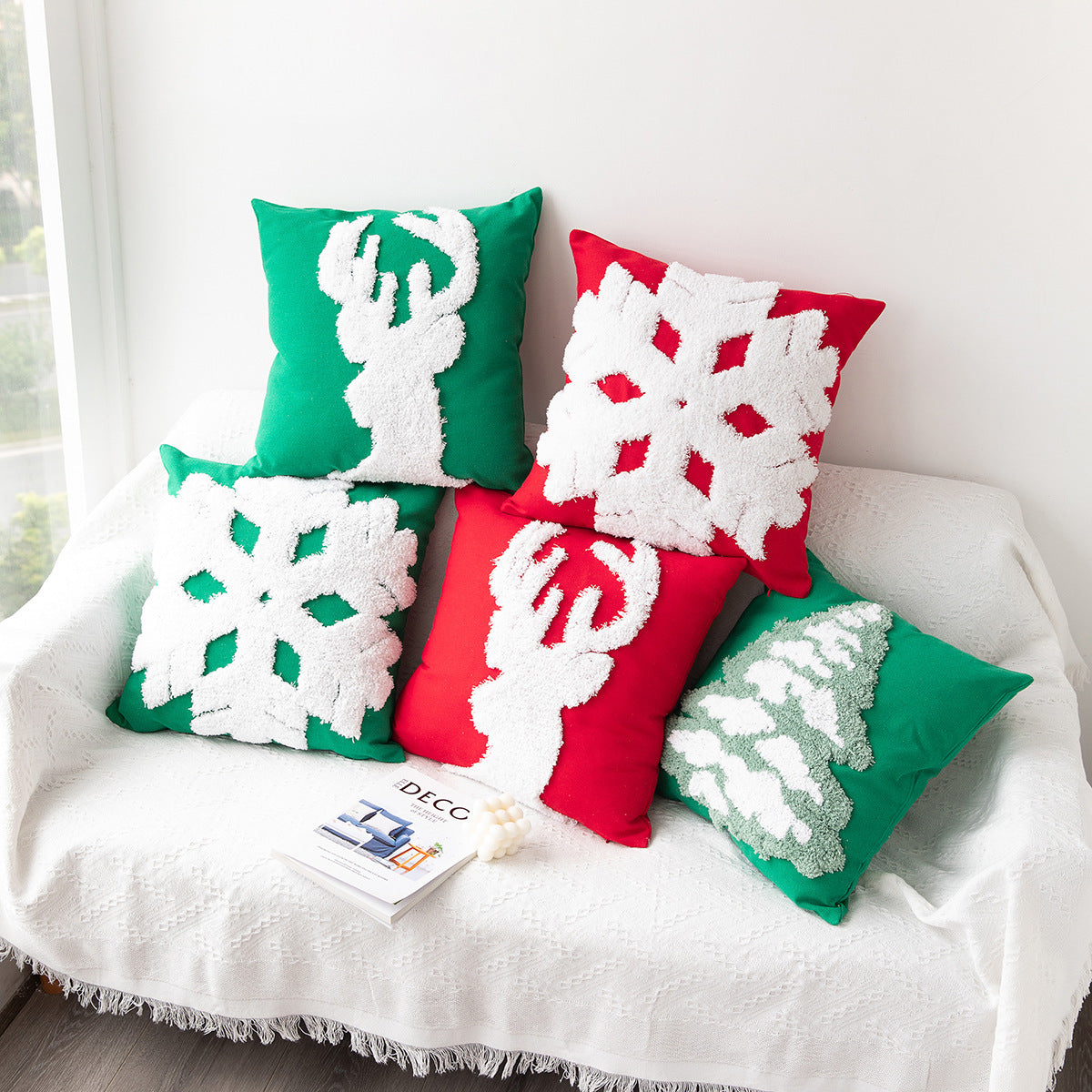 Home Christmas Atmosphere Decorative Pillow Covers