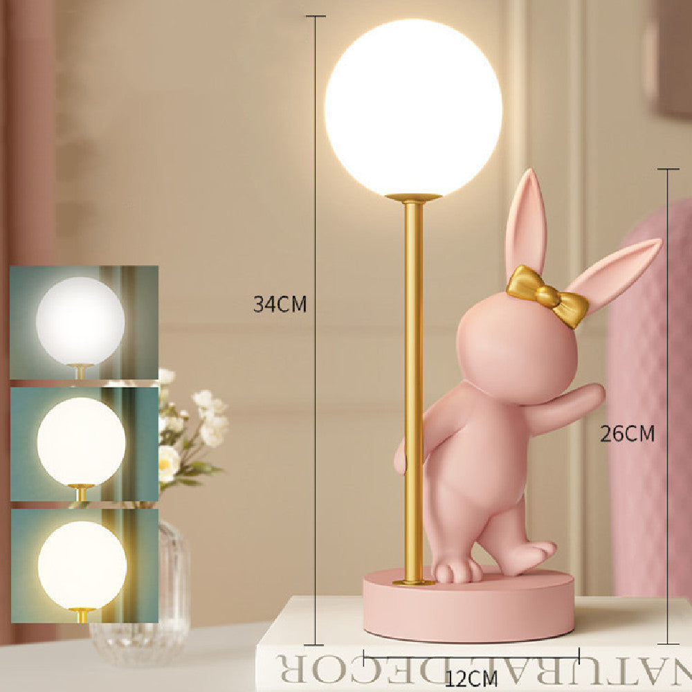 Milk Candy Rabbit Wedding Lamp Bedroom Bedside