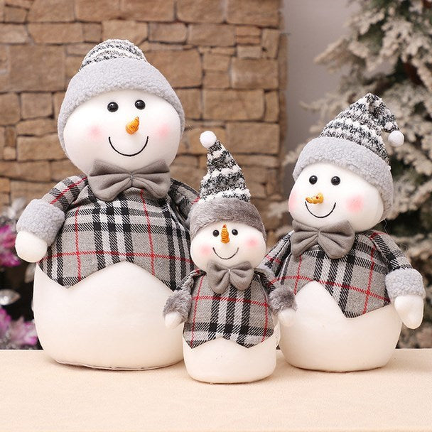 christmas decorations cute snowman adornment  props