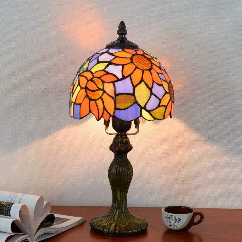 Stained Glass Retro Bar Bedroom Bedside Table Lamp