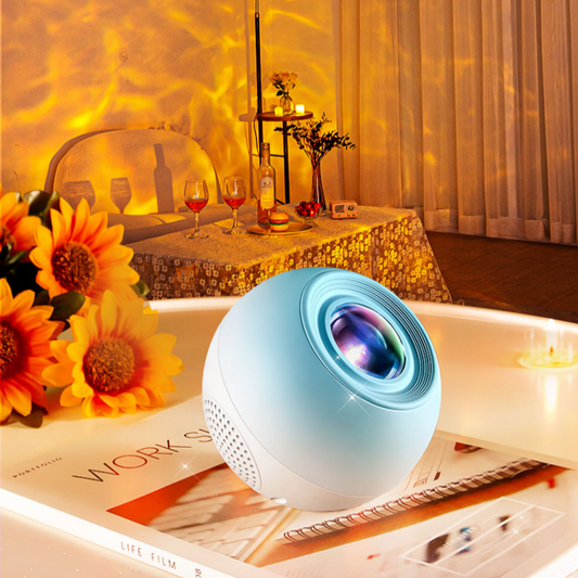 Projector Small Night Light Rotating Water Ripple Flame Ambiance Bedroom Decor