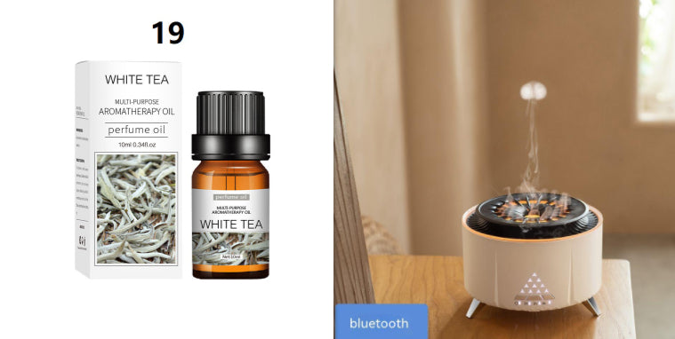 White Noise Flame Aroma Diffuser Desktop Humidifier