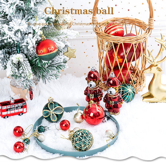 Special-shaped Painted Hanging Ball Christmas Tree Hanging Decorations