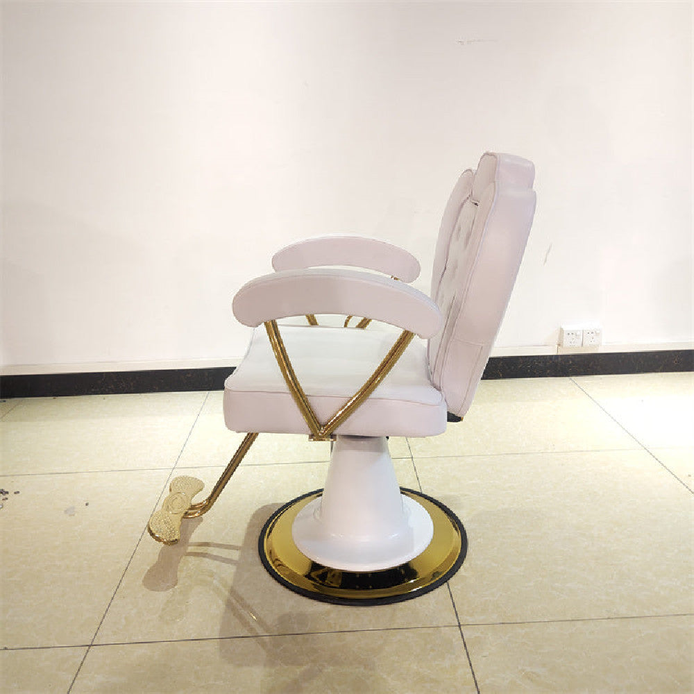 Stainless Steel Lifting Chair For Hair Salon