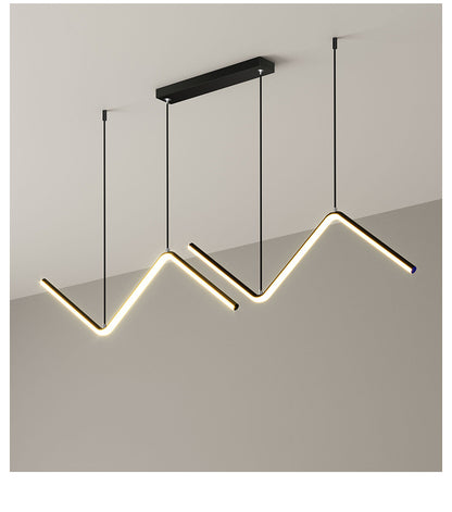 LED Lustre Design Minimaliste pour Salon Chambre Cuisine Art Créatif Mur Suspension Luminaires 