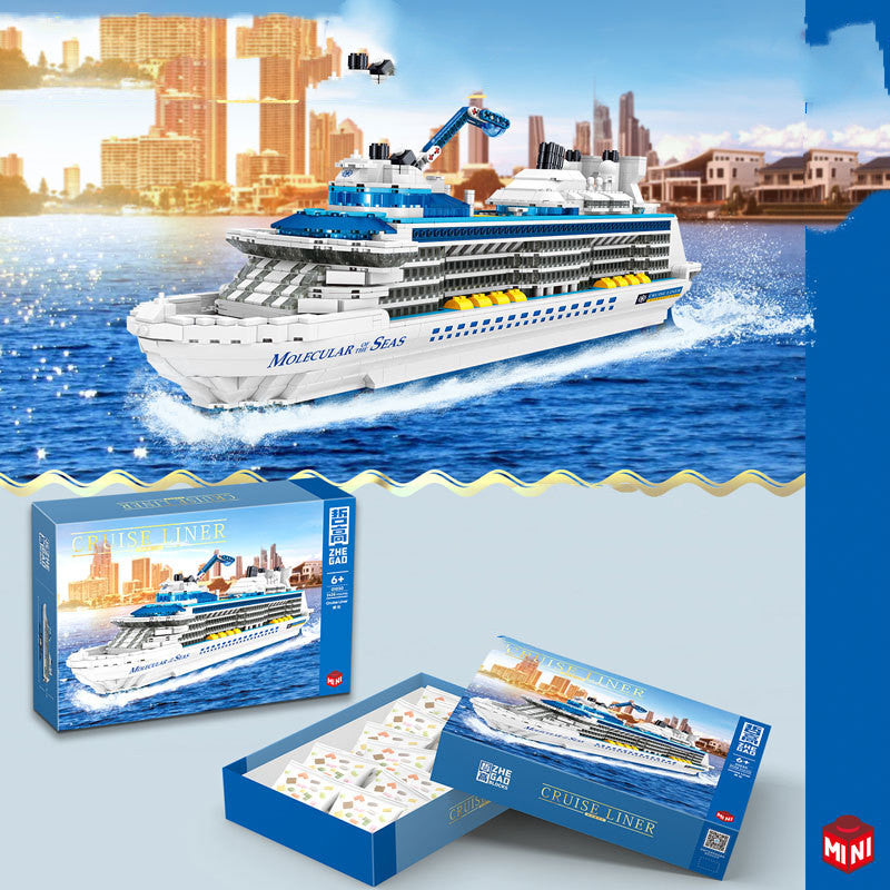 MINI01030 Crucero Rompecabezas para niños Montaje de juguetes de bloques de construcción