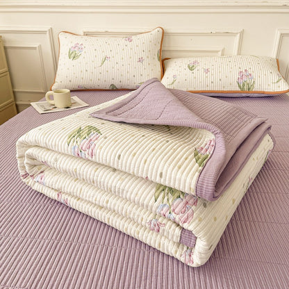 Quilted Bed Cover Three-piece Class A Maternal And Child Bed Sheet