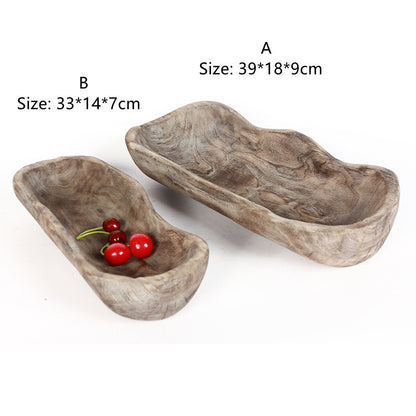 Wooden Home Fruit Tray Desktop Decoration