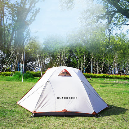 Tienda de campaña de campo a prueba de tormentas de doble capa al aire libre