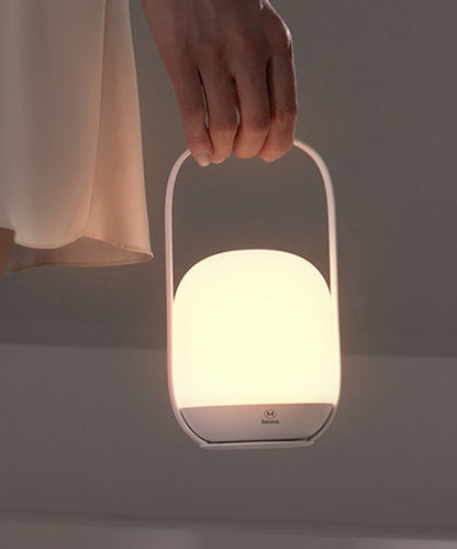 Lámpara de escritorio portátil con carga USB y luz nocturna