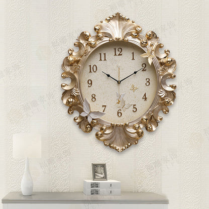 Clock European Wall Clock Living Room Creative Scanning