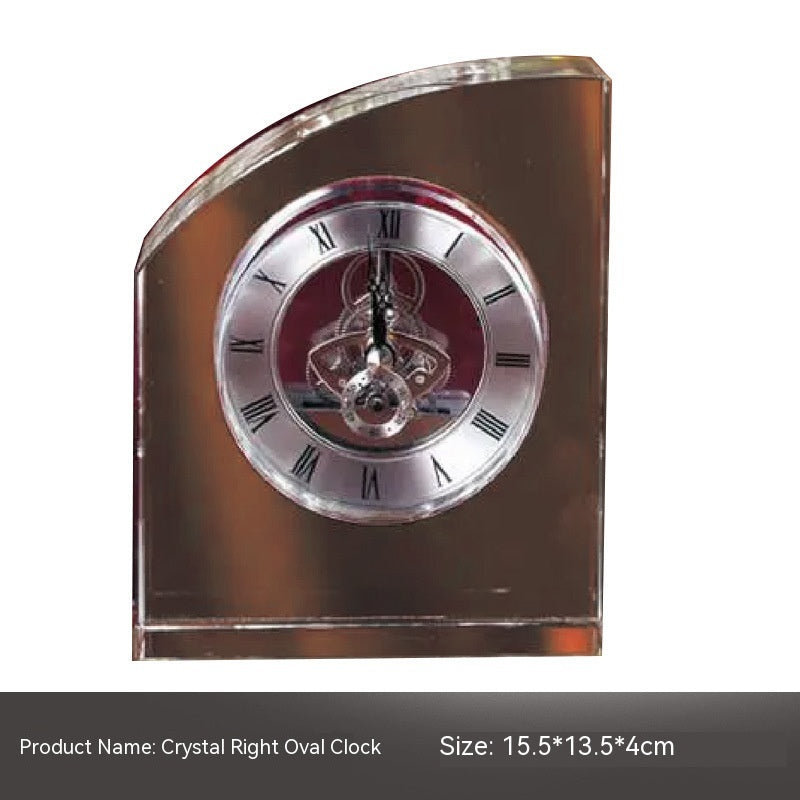 Reloj de cristal Adorno mecánico Decoración suave