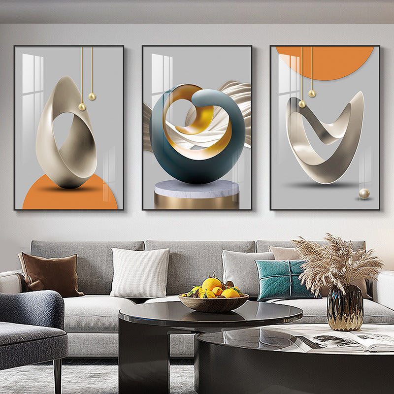 Modern Living Room Decorative Northern Europe Light Luxury Abstract Hanging Painting