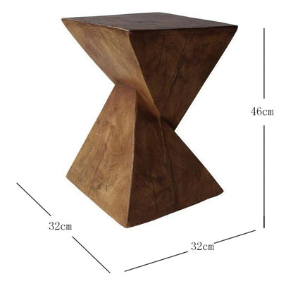 Mesa de borde de diseño nórdico, mesa de centro geométrica minimalista