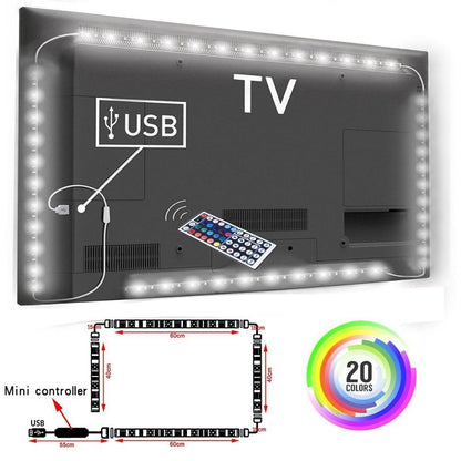 Tira LED que cambia de color con control remoto