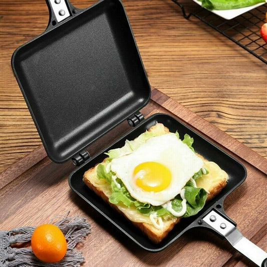 Sandwich Toastie Maker Tostadora Máquina Desayuno Antiadherente Estufa de Camping Tostadora