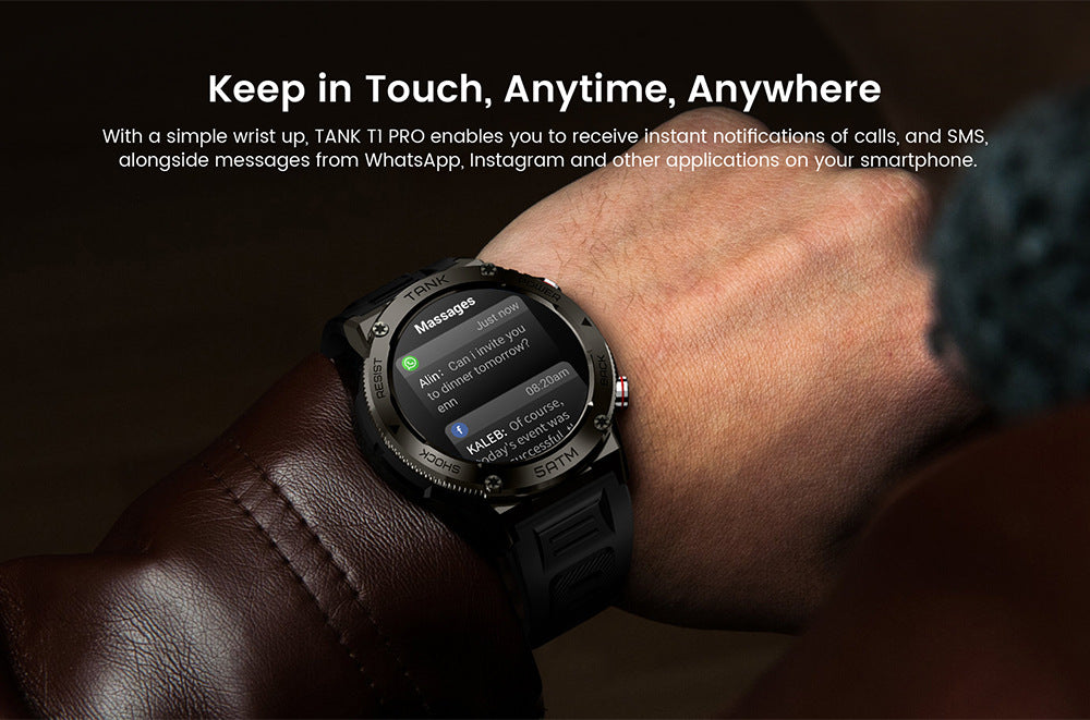 Reloj inteligente Bluetooth llamada impermeable deportes al aire libre