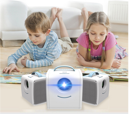 Proyector portátil LED para niños en casa, compatible con proyector HD 1080P