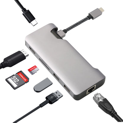 Hub USB-C 7-en-1 via le port de sortie HDMI