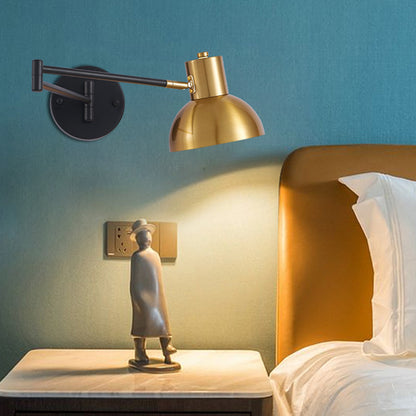 Modern Minimalist Double-section Rocker Arm Wall Lamp Bedroom