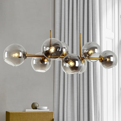 Modern And Minimalist Nordic Glass Chandeliers In The Living Room