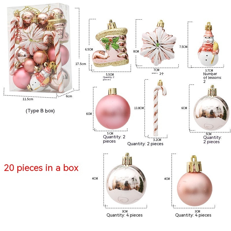 Coffret cadeau de décorations de Noël avec pendentif