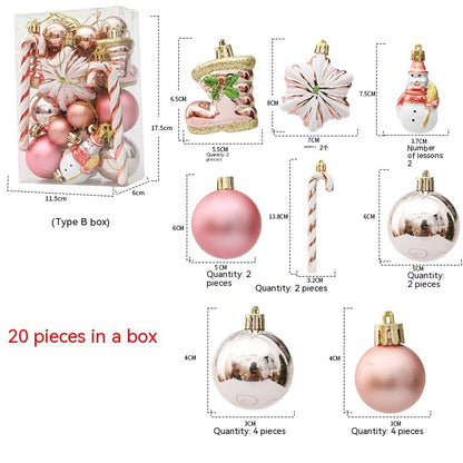 Coffret cadeau de décorations de Noël avec pendentif