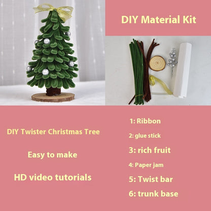 Paquete de materiales para hacer un mini árbol de Navidad