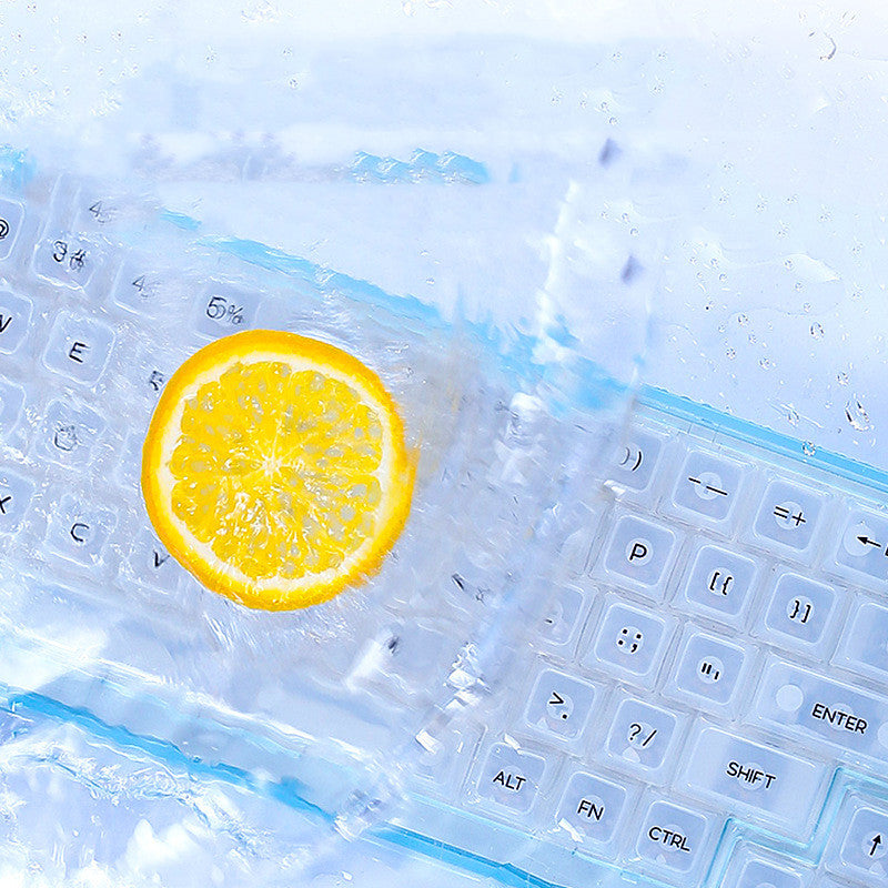 Transparent Jellyfish Axis Three-mode Wireless Hot-swappable Mechanical Keyboard