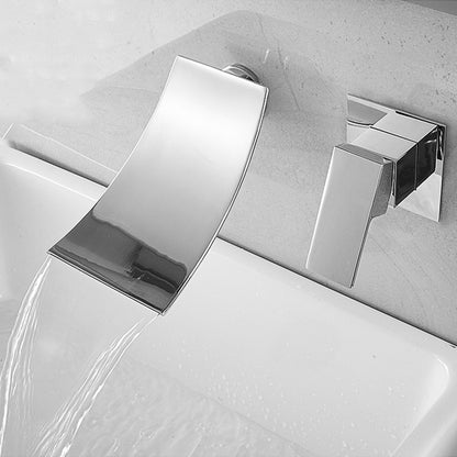 Grifo de cascada para baño con inodoro con agua fría y caliente