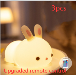 New Year'S Gift Rabbit Silicone Lamp Pat Feeding Creative Night Light Children'S Toys