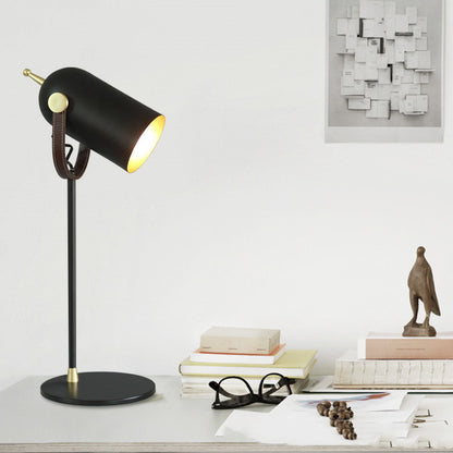 Modern Minimalist Leather Small Table Lamp Designer Template