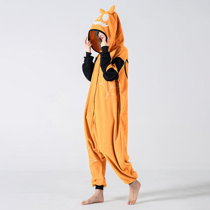 Vente en gros Halloween Devil's Son One-piece Pyjama Cosplay Festival Costume à capuche mignon maison