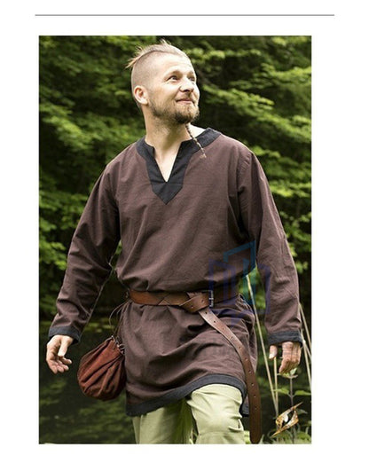 Chemise Halloween personnalisée pour hommes Vikings médiévaux