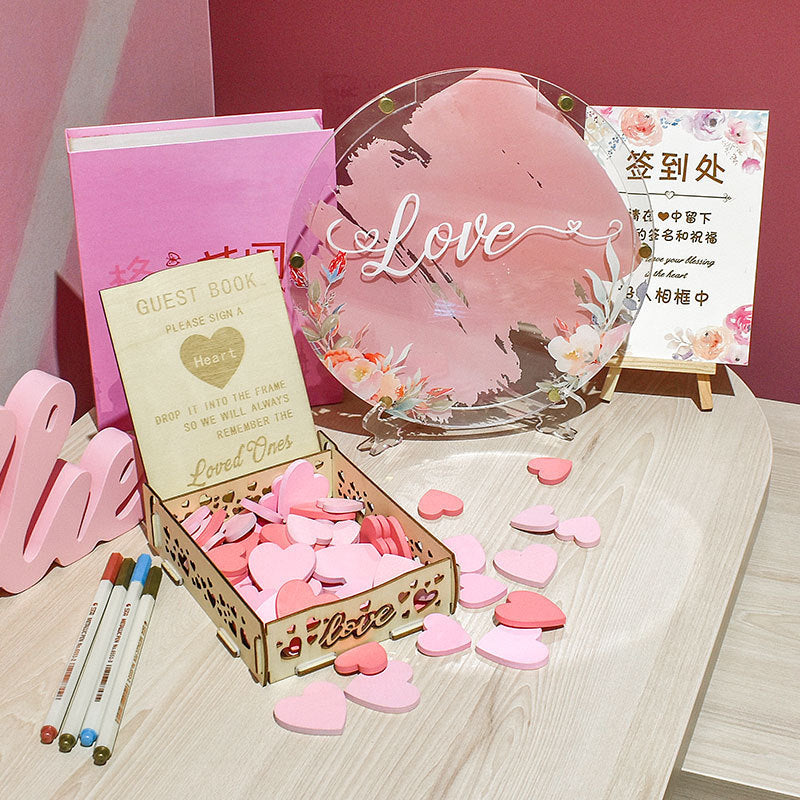 Sign In Tree Table Bottle Personality Round Picture Frame