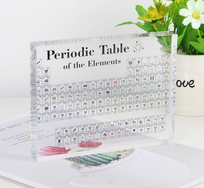 Acrylic Periodic Table Shows Children's Education