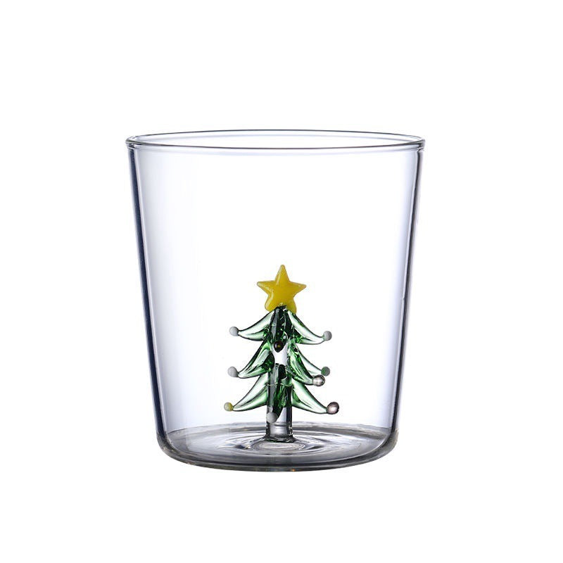 Taza de pared simple con forma de árbol de Navidad tridimensional creativa para el hogar