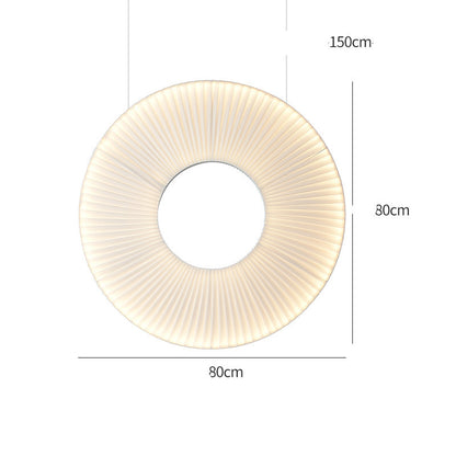 Lustres plissés concepteur japonais créatif salle à manger chambre
