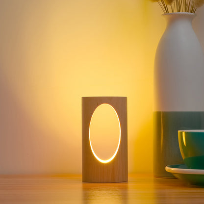 Lampe de lecture LED en bois massif