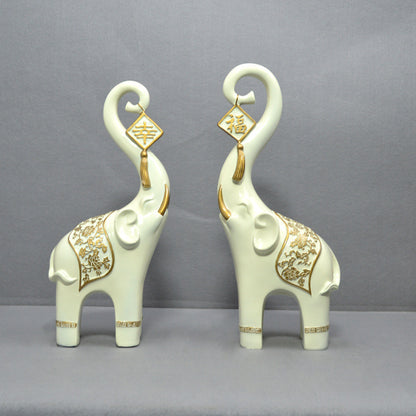 Creative Home Furnishing European Elephant Decoration Crafts