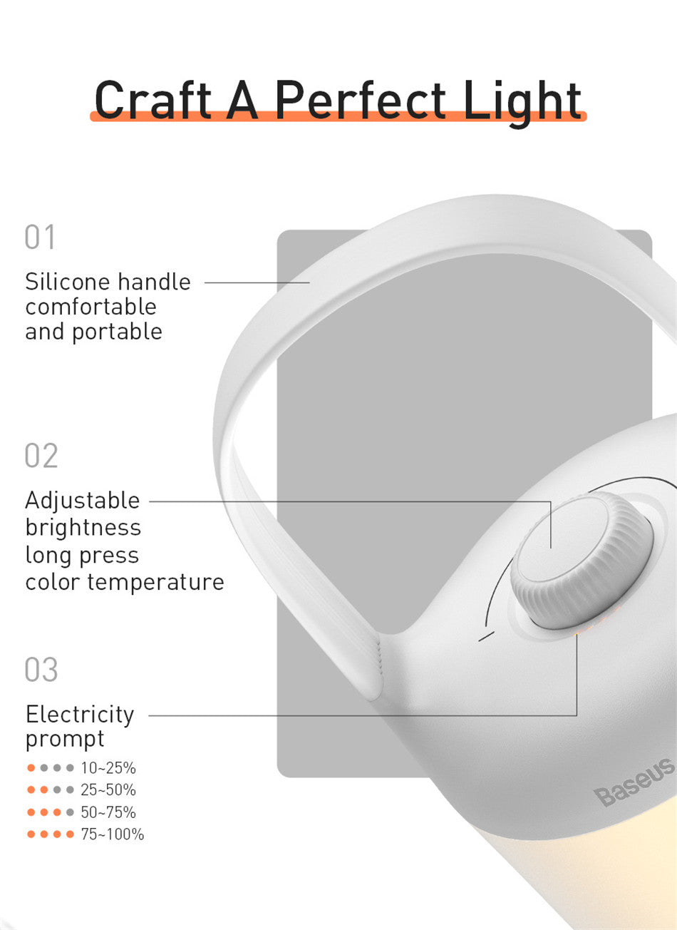 Portable night light USB charging desk lamp