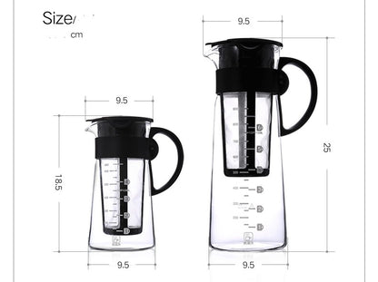 Lead Free High Borosilicate Glass Cold Water Kettle