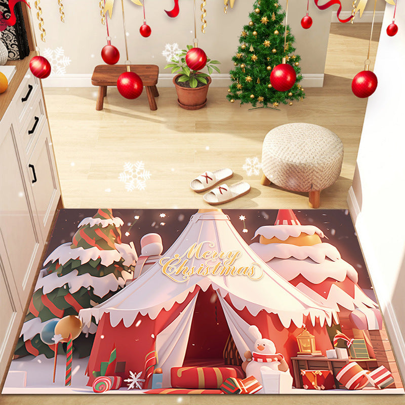 Christmas Home Decorative Bay Window Bedside Carpet