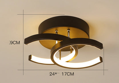 Luz del pasillo del porche del vestíbulo de entrada minimalista moderno