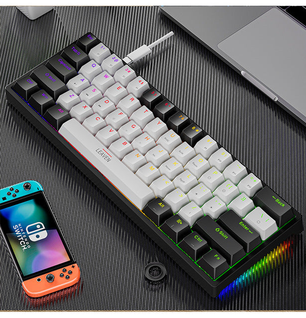 Plastic mechanical keyboard for games