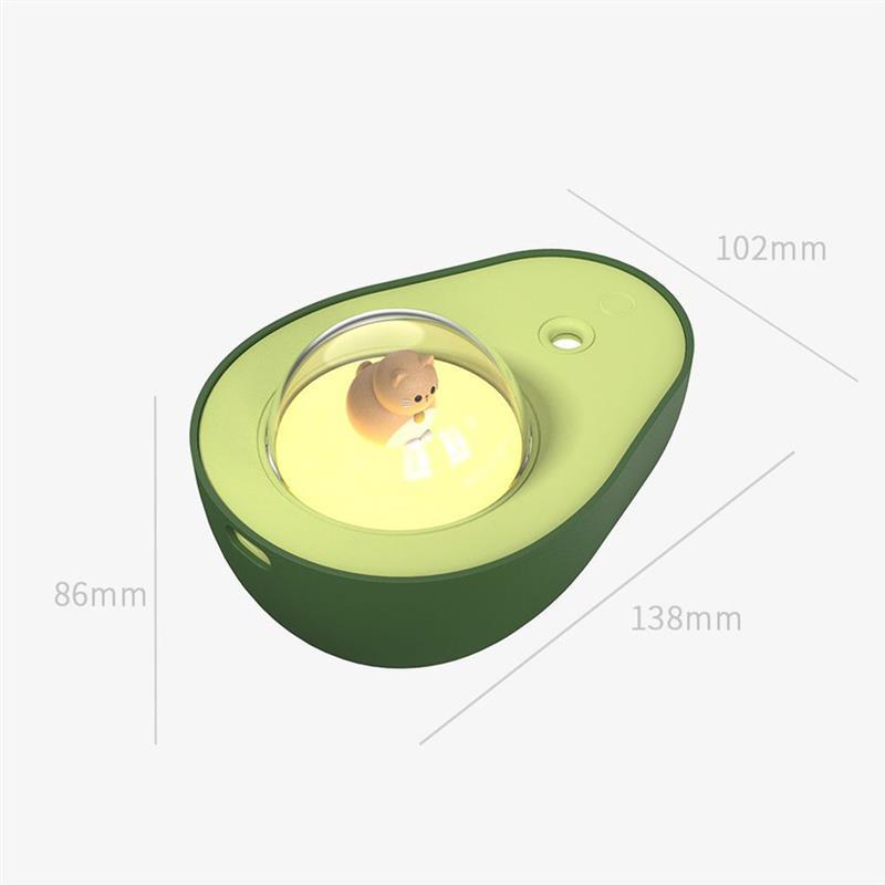 Avocado Mini Spray Humidifier USB Charging Night Light Portable Mist Sprayer For Home Car