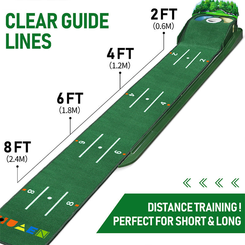 Manta de práctica de putter de golf para interiores
