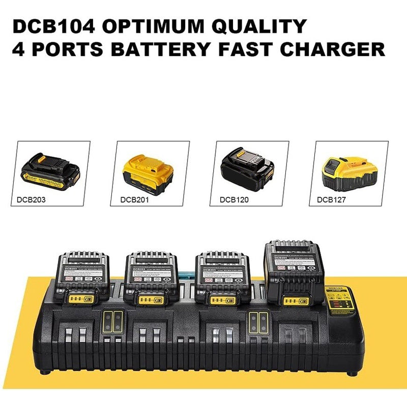 Convient au chargeur rapide DCB104 d'outils électriques