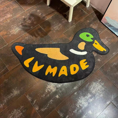 Alfombra de dormitorio de dibujos animados junto a la cama del hogar lavable a máquina