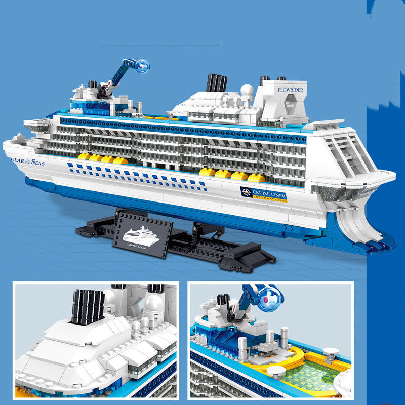 MINI01030 Crucero Rompecabezas para niños Montaje de juguetes de bloques de construcción